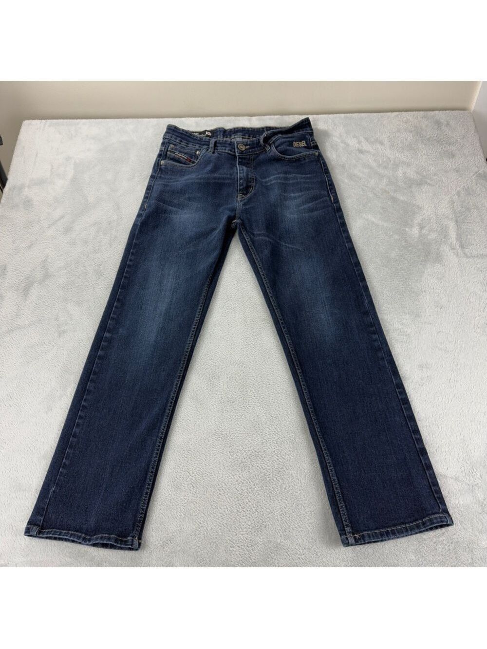 Diesel Men's Jeans Size 34x29 Flared Zipper Fly Dark Wash Denim